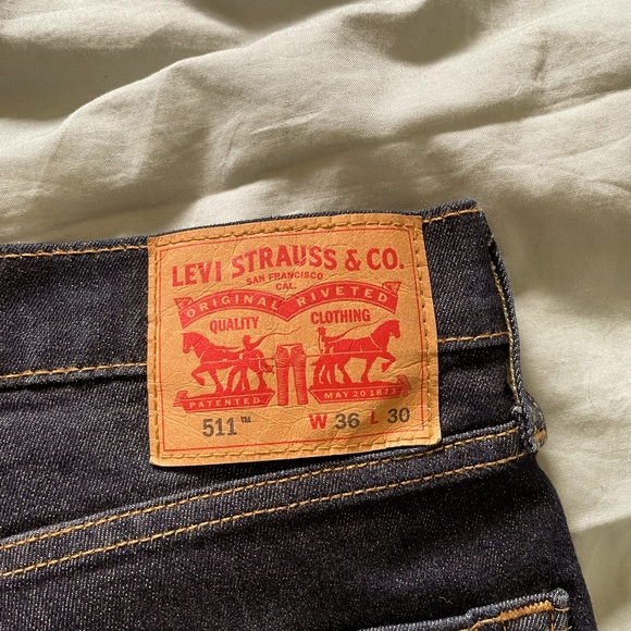 Levi's Other - 36x30 Levi’s dark blue jeans.